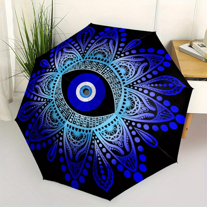Blue Evil Eye Mandala Spiritual Protection Umbrella - 8-Rib Automatic Open/Close Compact 3-Fold Portable Design, Stylish Unise (as the picture,Iron&8K)
Blue Evil Eye Mandala Spiritual Protection Umbrella - 8-Rib Automatic Open/Close Compact 3-Fold Portable Design, Stylish Unise (as the picture,Iron&8K)