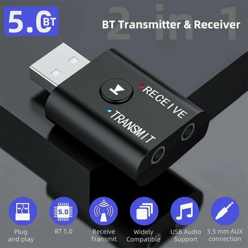 USB 5.0 Bluetooth Audio Receiver Transmitter Adapter AUX 3.5mm Audio 2 IN 1 Wireless Transmitter TR6 For Home Car Music System CHINA
USB 5.0 Bluetooth Audio Receiver Transmitter Adapter AUX 3.5mm Audio 2 IN 1 Wireless Transmitter TR6 For Home Car Music System CHINA