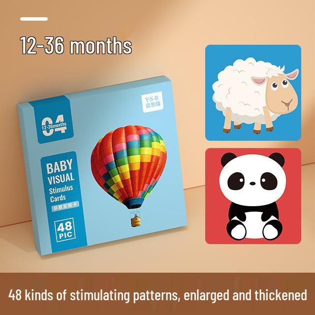Black & White Visual Training Cards for Babies, Ages 0-3 Months
Black & White Visual Training Cards for Babies, Ages 0-3 Months