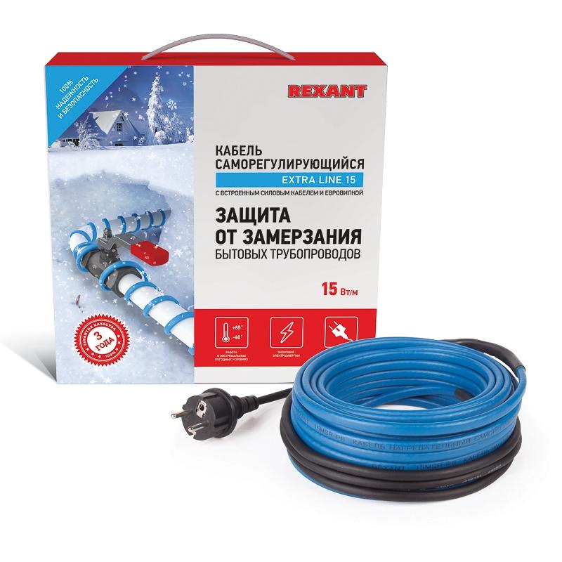 Саморегулирующийся нагревательный кабель Rexant 15msr-pb Для трубы 15 M 225 W 51-0621
Саморегулирующийся нагревательный кабель Rexant 15msr-pb Для трубы 15 M 225 W 51-0621