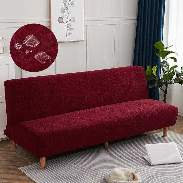 Водонепроницаемый чехол для дивана-кровати, жаккардовый однотонный складной чехол для дивана, эластичные чехлы для диванов без подлокотников для гостиной Length 120-150cm винный
Водонепроницаемый чехол для дивана-кровати, жаккардовый однотонный складной чехол для дивана, эластичные чехлы для диванов без подлокотников для гостиной Length 120-150cm винный
