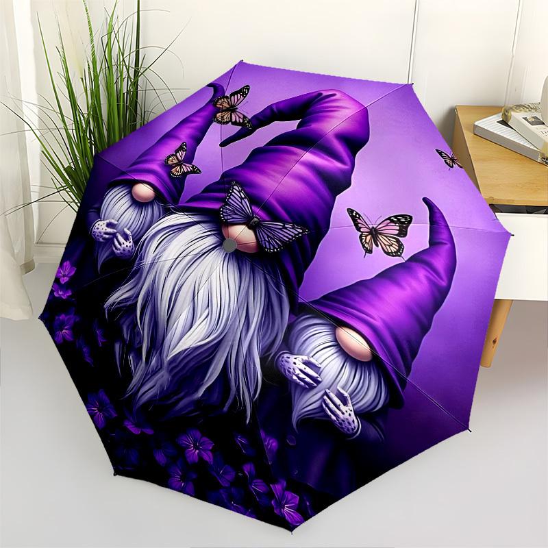 Gnomes, ButterfliesThemed Automatic Opening and Closing Umbrella 8 Ribs, Suitable for Leisure and Going Out, Outdoor Accessory, Gothic Sty
Gnomes, ButterfliesThemed Automatic Opening and Closing Umbrella 8 Ribs, Suitable for Leisure and Going Out, Outdoor Accessory, Gothic Sty