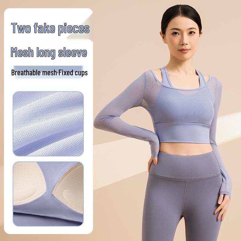 Nottingham Peach Two-Piece Look Yoga Suit with Mesh, Long Sleeve, One-Piece, No Bra Needed - Perfect for Spring & Autumn Fitness XL
Nottingham Peach Two-Piece Look Yoga Suit with Mesh, Long Sleeve, One-Piece, No Bra Needed - Perfect for Spring & Autumn Fitness XL