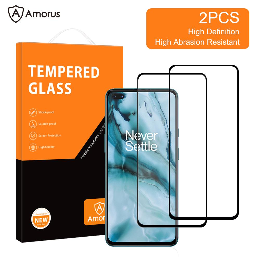 AMORUS 2Pcs Silk Printing Full Size Full Glue Secondary Hardening Clear Tempered Glass Screen Protector for OnePlus Nord Type A
AMORUS 2Pcs Silk Printing Full Size Full Glue Secondary Hardening Clear Tempered Glass Screen Protector for OnePlus Nord Type A