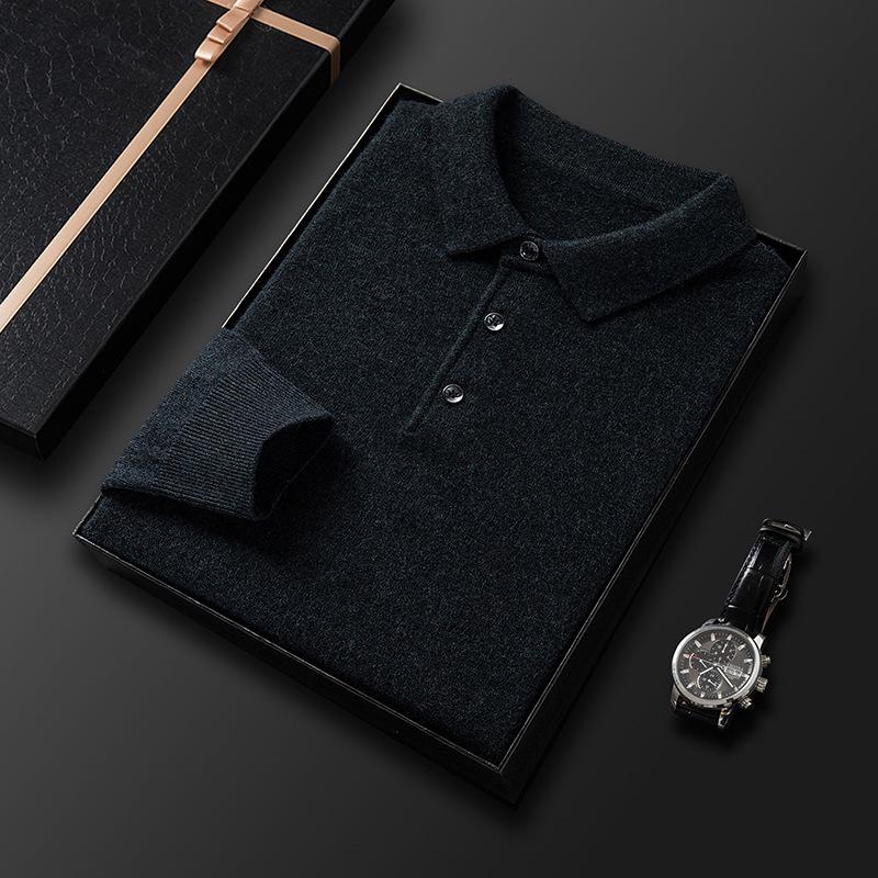 Men s Pure Wool Long Sleeve Sweater - Thickened Lapel Knit for Autumn/Winter M (100-120 lbs)
Men s Pure Wool Long Sleeve Sweater - Thickened Lapel Knit for Autumn/Winter M (100-120 lbs)