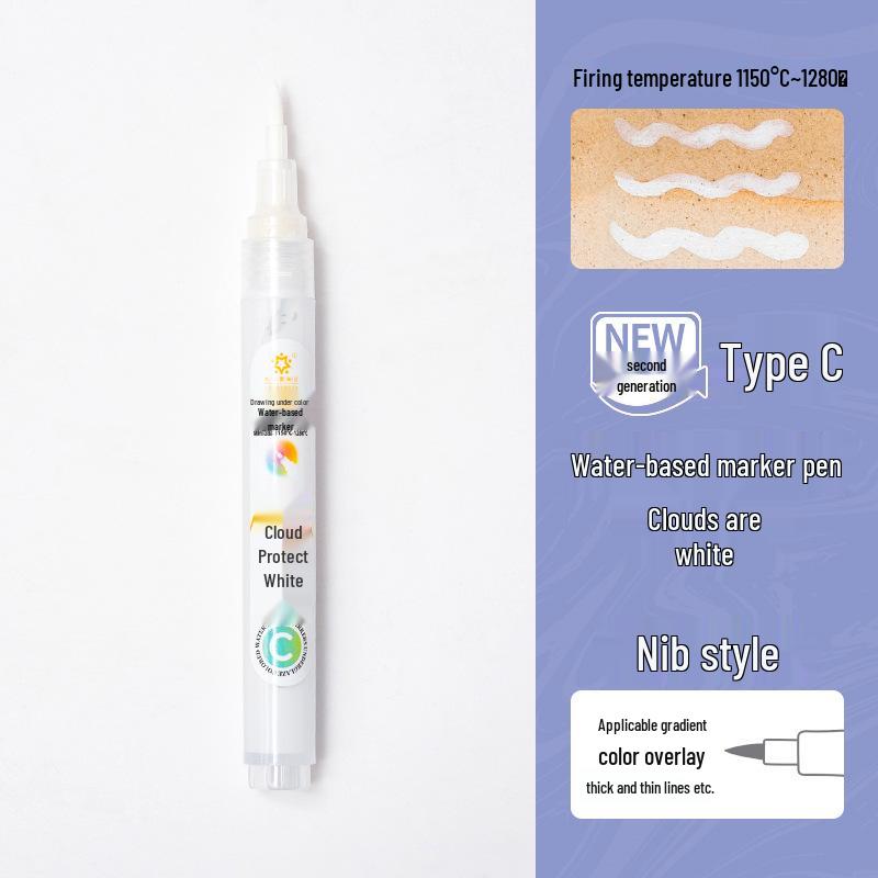 Tian Yu Ceramic Painting Pens: 12-Color Water-Based Underglaze Markers for Students and Children
Tian Yu Ceramic Painting Pens: 12-Color Water-Based Underglaze Markers for Students and Children