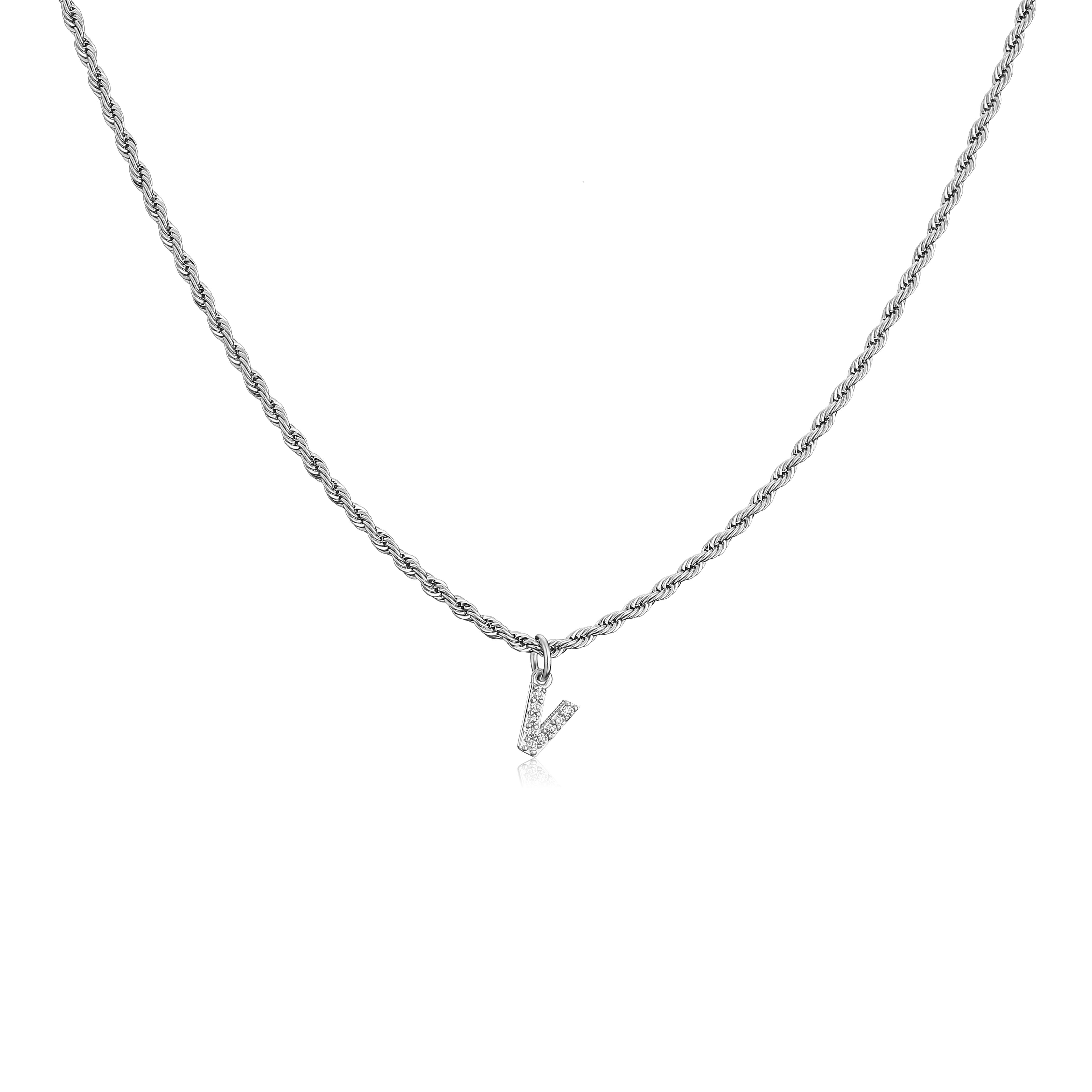 18K Gold Plated Brass Personalized 26 Letters Pendant CZ Necklace Twist Chain Initial Alphabet Pendant Gift Z&45cm мідний
18K Gold Plated Brass Personalized 26 Letters Pendant CZ Necklace Twist Chain Initial Alphabet Pendant Gift Z&45cm мідний