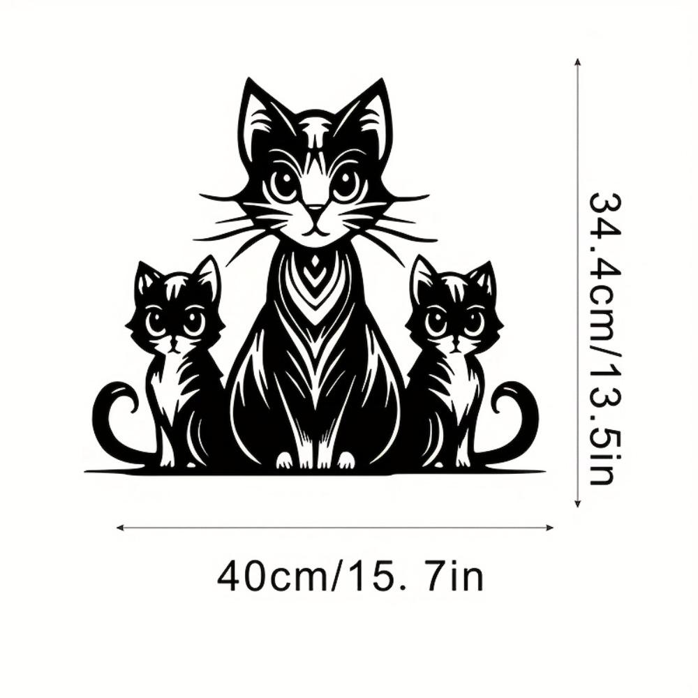 Vintage Metal Wall Art Mother Cat Kittens Striped Fantasy Silhouette Geometric Pattern Living Room Decor Gift for Cat Lovers 16in
Vintage Metal Wall Art Mother Cat Kittens Striped Fantasy Silhouette Geometric Pattern Living Room Decor Gift for Cat Lovers 16in