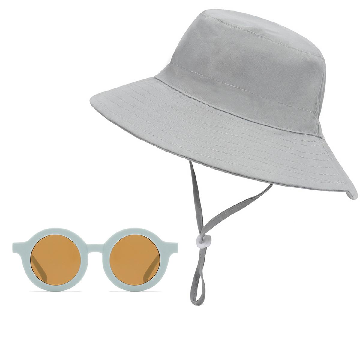 2 PCS A SET Large brim sun hat for boys and girls Outdoor Summer Travel Beach Party cap with glasses XS 46 серый
2 PCS A SET Large brim sun hat for boys and girls Outdoor Summer Travel Beach Party cap with glasses XS 46 серый
