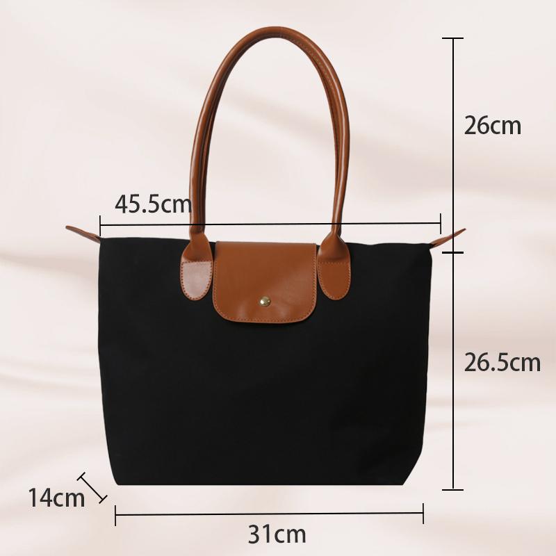 Нейлоновые сумки высокого качества, большая вместимость, классическая сумка-тоут, женская складная дизайнерская повседневная сумка через плечо чёрный
Нейлоновые сумки высокого качества, большая вместимость, классическая сумка-тоут, женская складная дизайнерская повседневная сумка через плечо чёрный