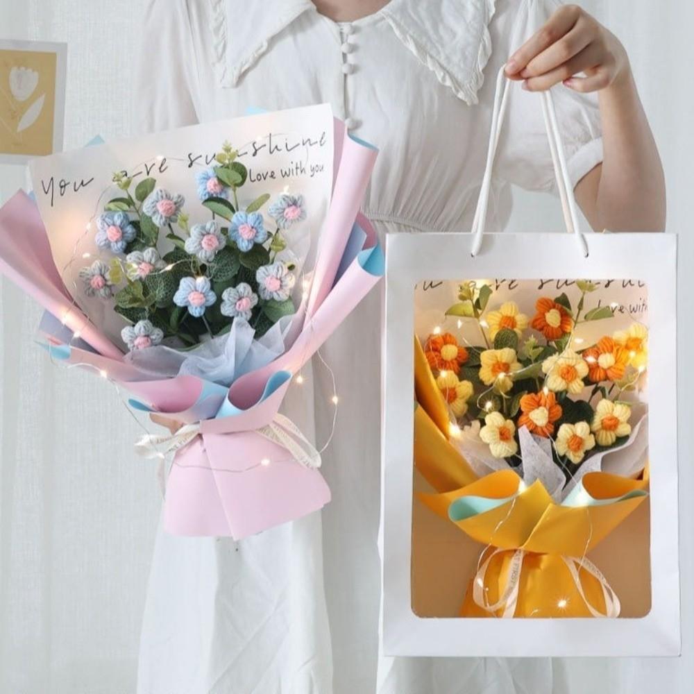 Hand-Knitted Artificial Flower Arrangement Soft Yarn Crochet Daisy Flowers Graduation Gift фіолетовий
Hand-Knitted Artificial Flower Arrangement Soft Yarn Crochet Daisy Flowers Graduation Gift фіолетовий