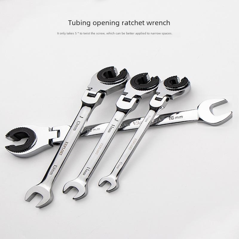 72-Tooth Quick-Adjust Oil Pipe Wrench - Labor-Saving, Half-Open Ratchet with Movable Head for Tight Spaces 8mm Fixed Head
72-Tooth Quick-Adjust Oil Pipe Wrench - Labor-Saving, Half-Open Ratchet with Movable Head for Tight Spaces 8mm Fixed Head