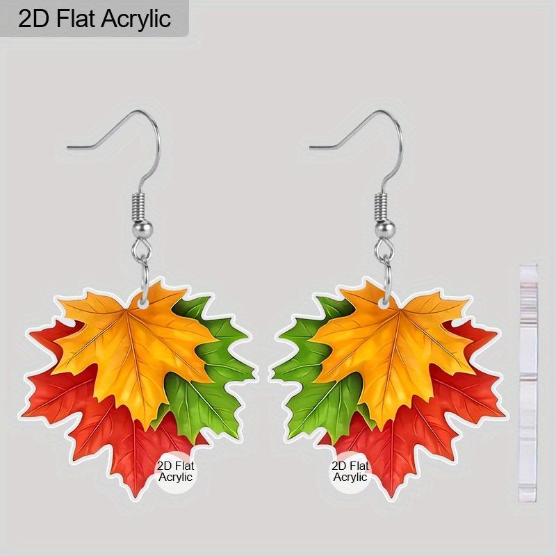 Плоские 2D серьги на День Благодарения для женщин, акриловые серьги в виде кленового листа, модные, в деревенском стиле, для праздничной вечеринки, осенние украшения, подарки
Плоские 2D серьги на День Благодарения для женщин, акриловые серьги в виде кленового листа, модные, в деревенском стиле, для праздничной вечеринки, осенние украшения, подарки