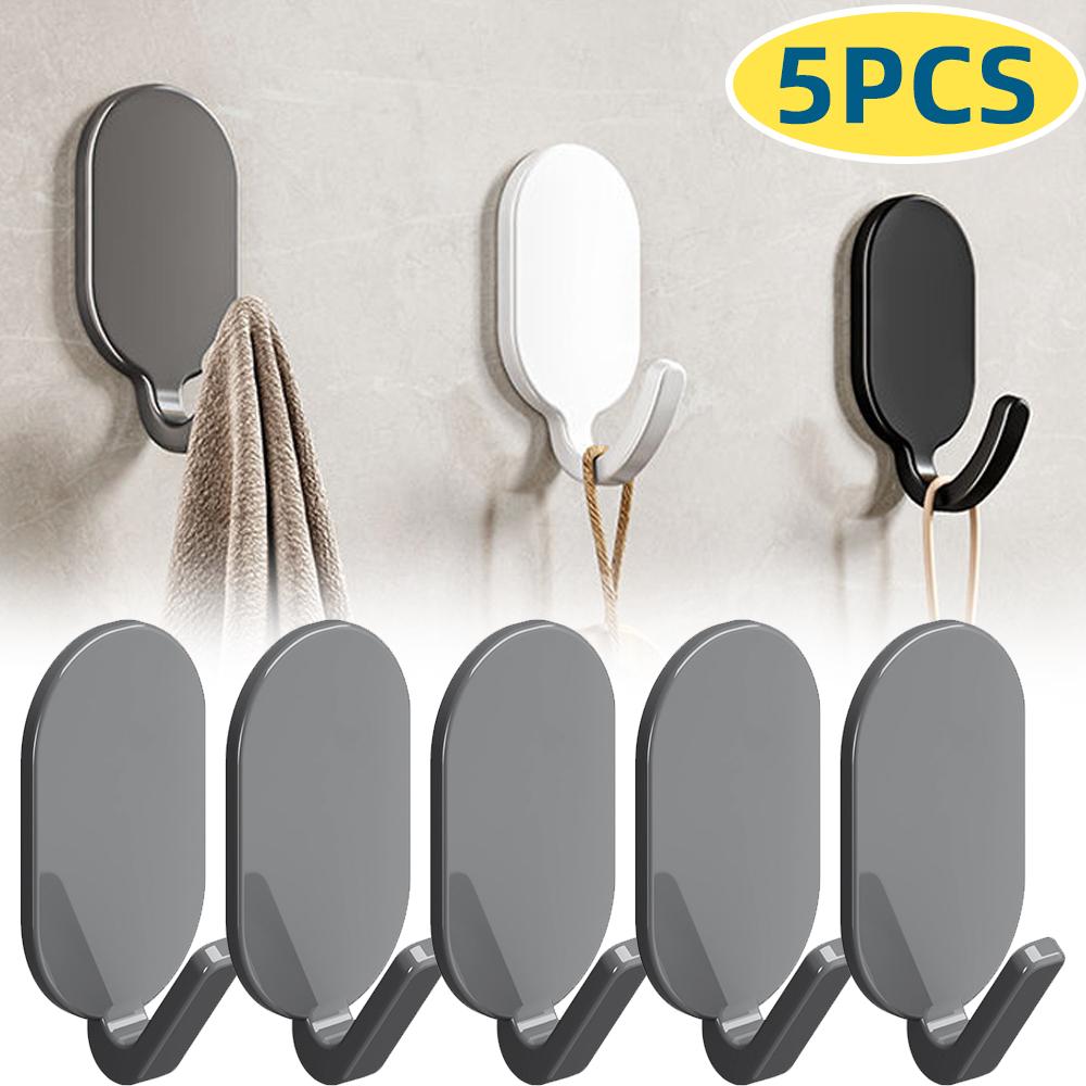 5Pcs Wall Hook Strong Self-Adhesive Hook Keys Clothes Hanger Robe Hook Coat Rack Towel Holder Kitchen Home Bathroom Accessory
5Pcs Wall Hook Strong Self-Adhesive Hook Keys Clothes Hanger Robe Hook Coat Rack Towel Holder Kitchen Home Bathroom Accessory