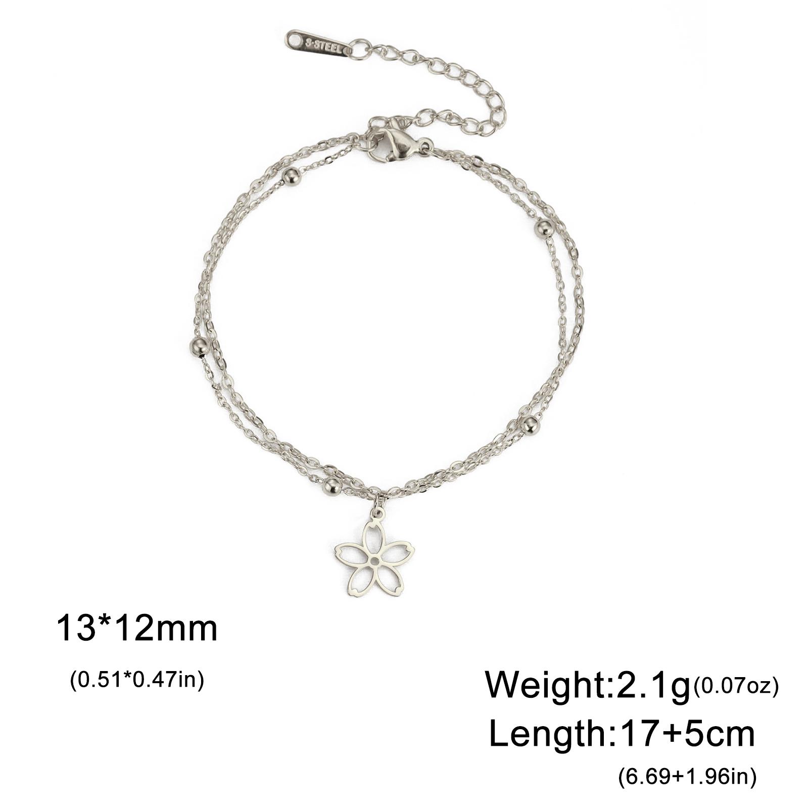 Браслет-подвеска Cazador Sakura Flower Charm для женщин и девочек из нержавеющей стали Kpop Figaro, браслеты-цепочки на руку, ювелирные изделия, подарок на день рождения 17-22 cm
Браслет-подвеска Cazador Sakura Flower Charm для женщин и девочек из нержавеющей стали Kpop Figaro, браслеты-цепочки на руку, ювелирные изделия, подарок на день рождения 17-22 cm