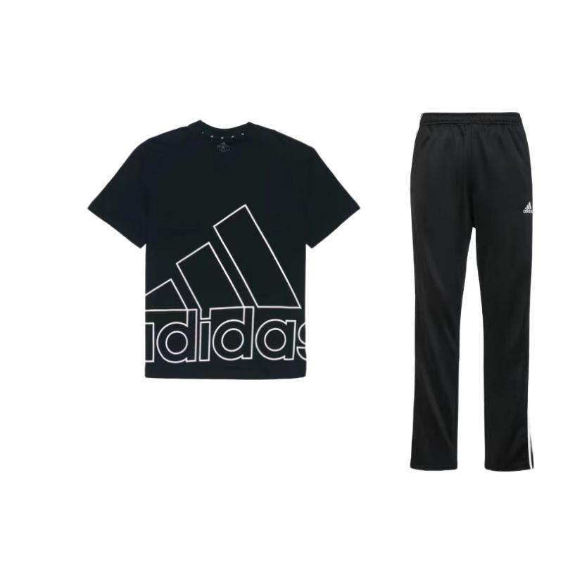 Adidas Big Logo Print Crew Neck Short Sleeve T-Shirt And Elastic Shorts Casual Sports Set Men Sets Black TR30PR-BW+H60662 S
Adidas Big Logo Print Crew Neck Short Sleeve T-Shirt And Elastic Shorts Casual Sports Set Men Sets Black TR30PR-BW+H60662 S