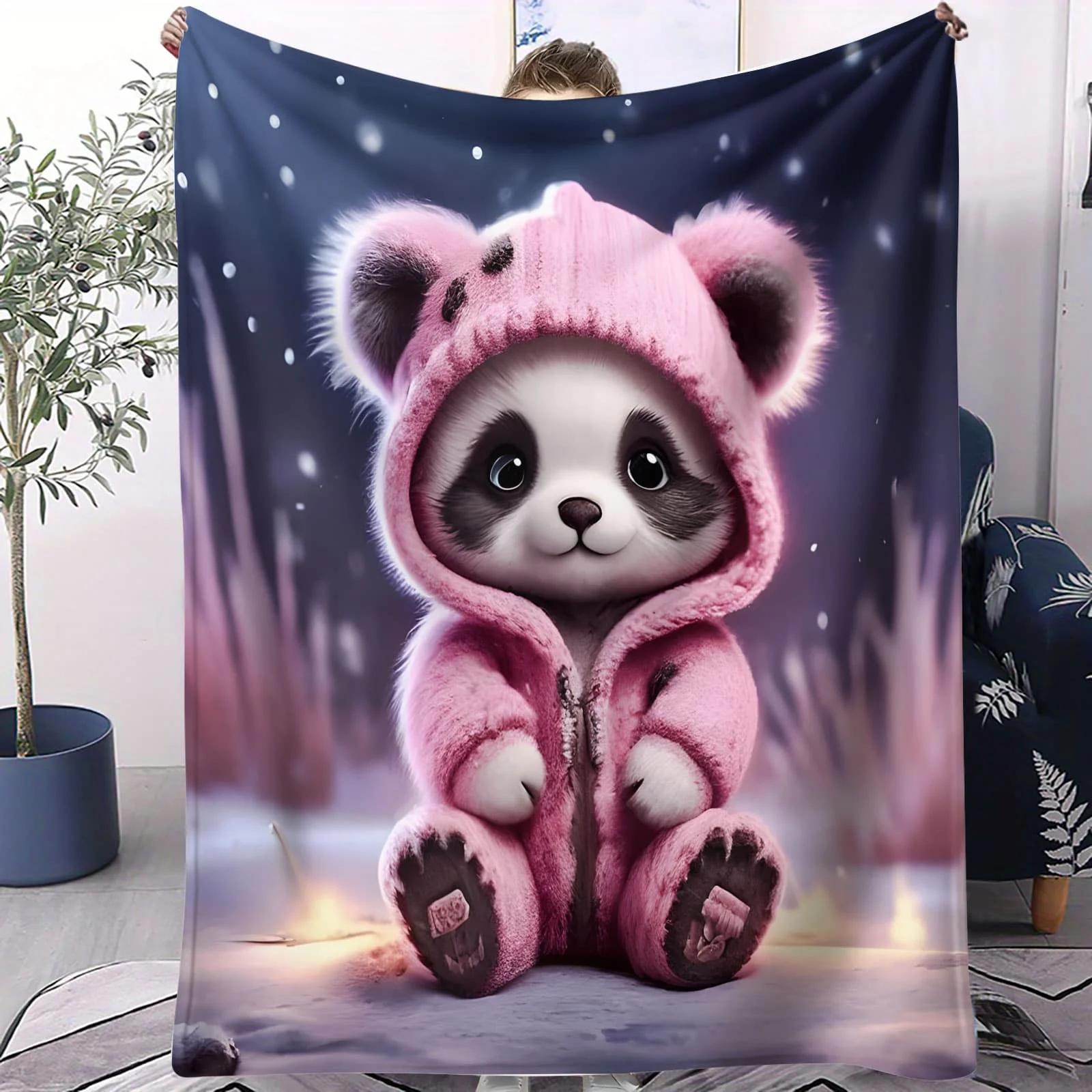Christmas Pink Hat Panda Soft Blanket Festive Candy Cane Gift Themed Fleece Throw for Beds Sofa Home Decor Kids Warm Gift 40x50inch 101x127cm
Christmas Pink Hat Panda Soft Blanket Festive Candy Cane Gift Themed Fleece Throw for Beds Sofa Home Decor Kids Warm Gift 40x50inch 101x127cm