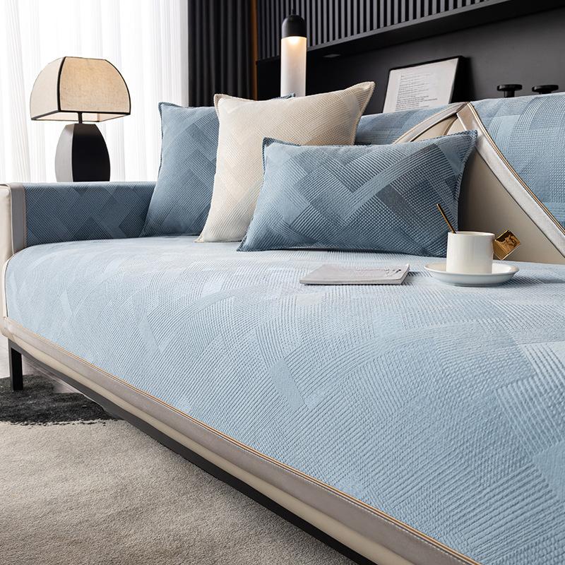 Высококачественная простая модная подушка для дивана, устойчивая к пятнам, нескользящая, не царапающая, универсальное одеяло для четырех сезонов, чехол для дивана-полотенца 70*70cm