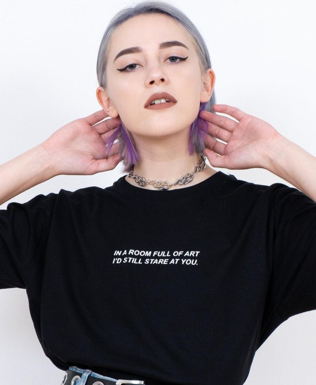 26 In a Room Full Of Art I d Still Stare At You T-shirt Grunge Emo Egirl Eboy Unisex T-Shirt XXXXL
26 In a Room Full Of Art I d Still Stare At You T-shirt Grunge Emo Egirl Eboy Unisex T-Shirt XXXXL