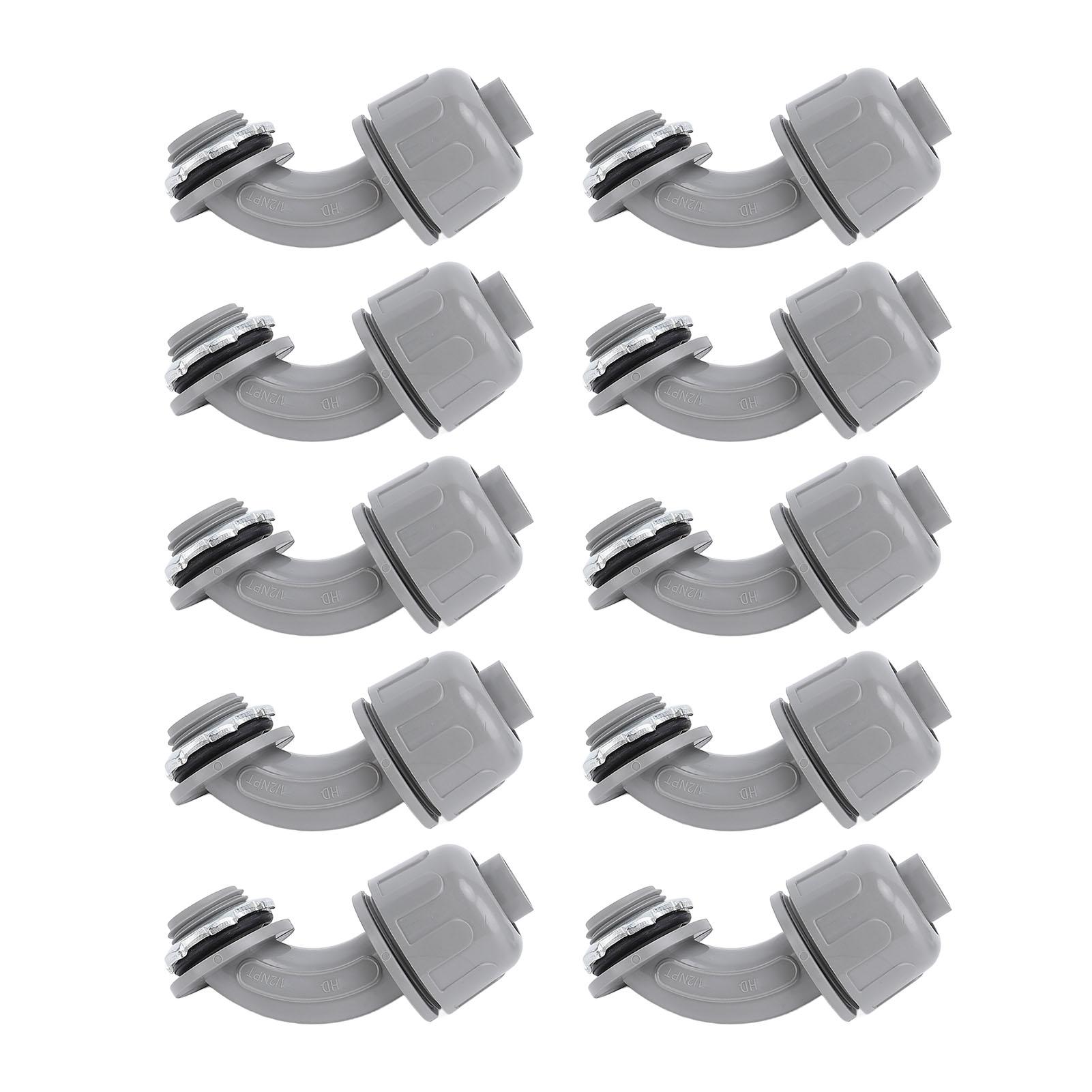 10Pcs 1in NPT Liquid Tight Connector Nylon 90 Degree Flexible Non Metallic Electrical Conduit
10Pcs 1in NPT Liquid Tight Connector Nylon 90 Degree Flexible Non Metallic Electrical Conduit