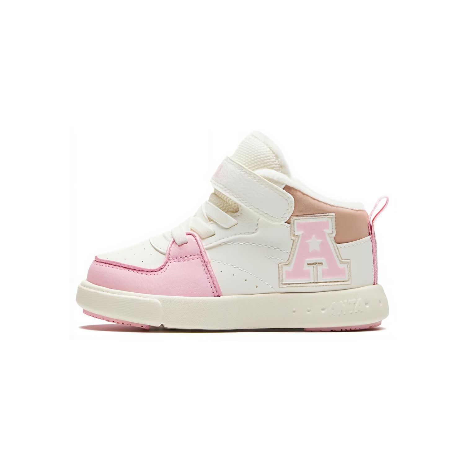 Anta Kids Round Toe Velcro Comfortable Versatile Shock Absorbing Durable Mid-Top Walking Shoes Baby Shoes White Pink 322340061-1 23
Anta Kids Round Toe Velcro Comfortable Versatile Shock Absorbing Durable Mid-Top Walking Shoes Baby Shoes White Pink 322340061-1 23