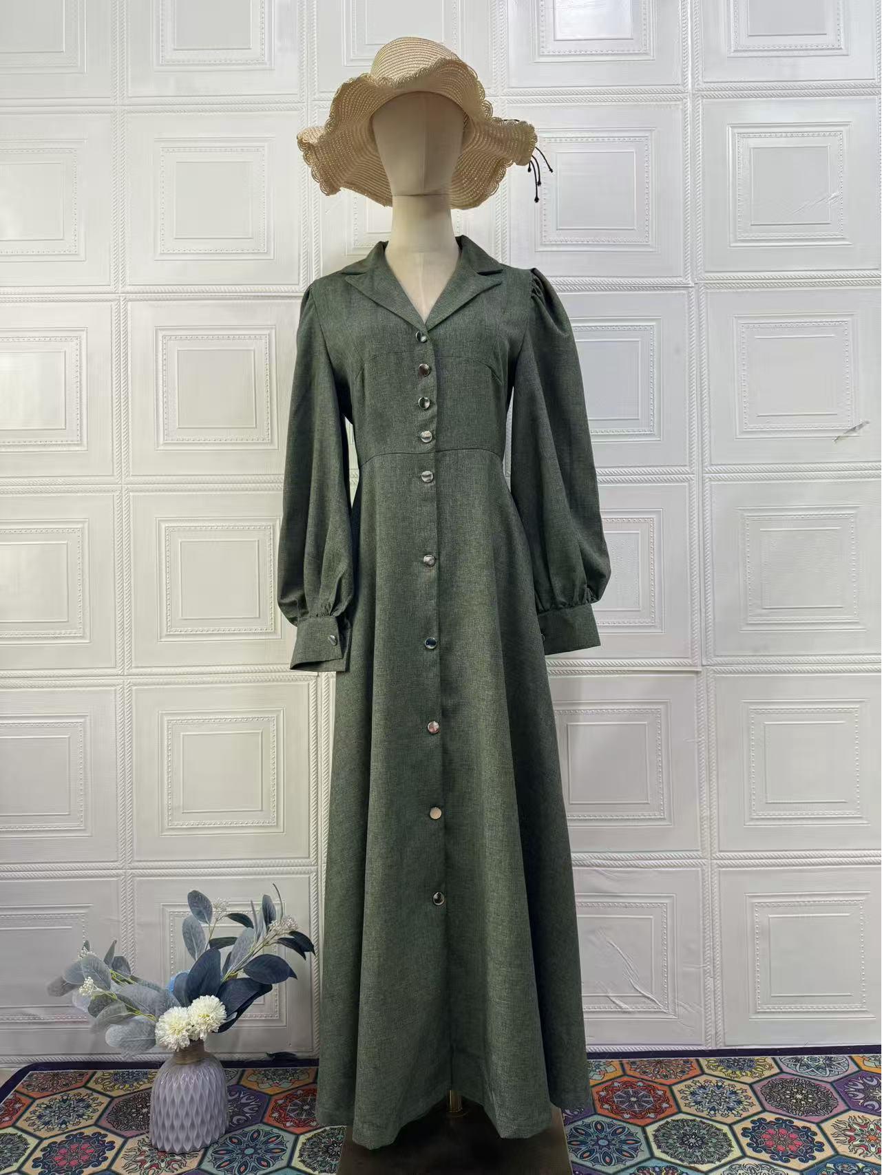 European Style Elegant Retro Long Sleeve Dress - Women s Winter 2025 Edition XXL оливковий колір
European Style Elegant Retro Long Sleeve Dress - Women s Winter 2025 Edition XXL оливковий колір