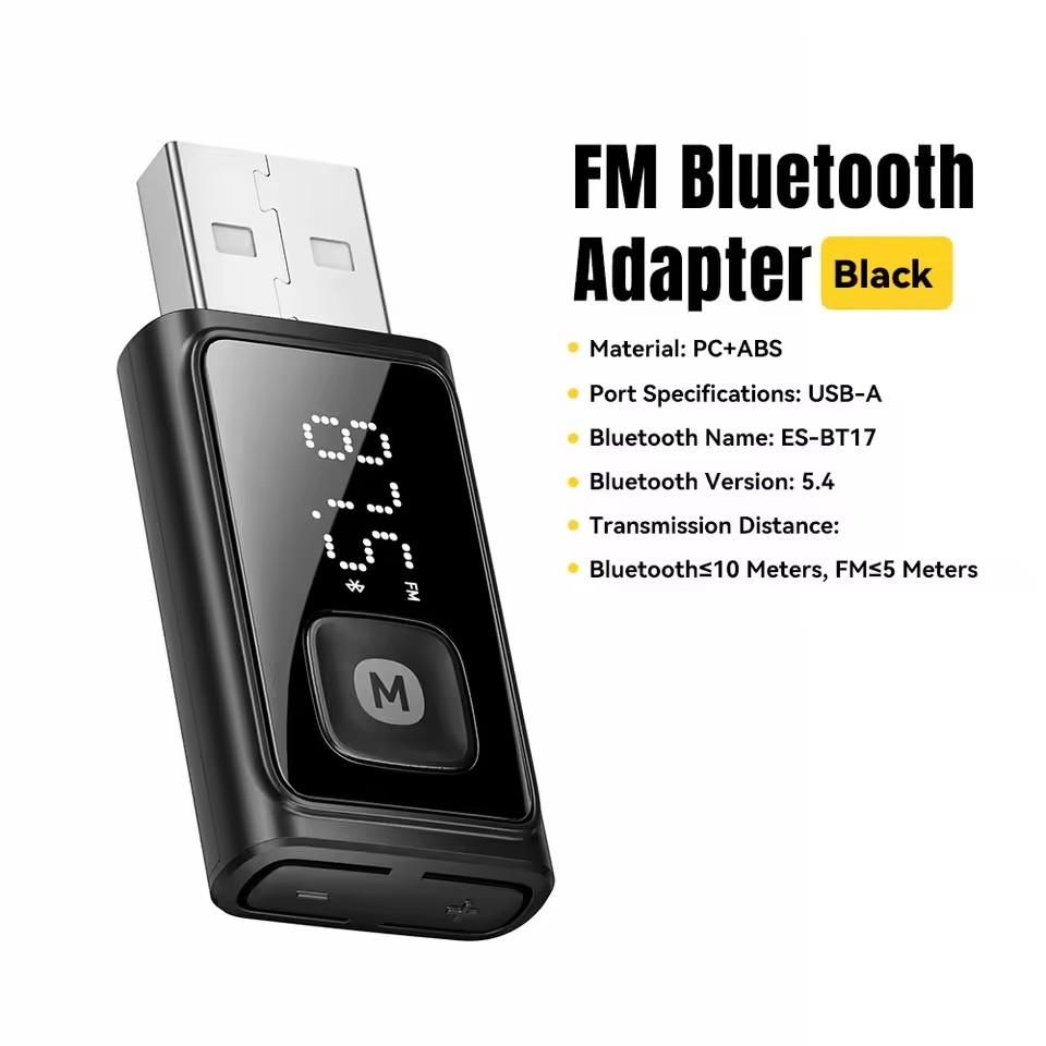 Essager Bluetooth 5.4 Car Adapter Wireless FM Transmitter with Auto On Off Hands-Free Call Hi-Fi Music Audio Receiver for Cars чёрный
Essager Bluetooth 5.4 Car Adapter Wireless FM Transmitter with Auto On Off Hands-Free Call Hi-Fi Music Audio Receiver for Cars чёрный