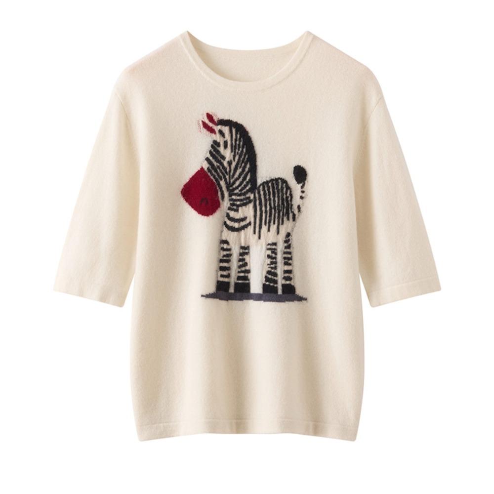 Spring and Summer Women S Round Neck Short Sleeve Pony Loose Fashionable Base Shirt T-Shirt M
Spring and Summer Women S Round Neck Short Sleeve Pony Loose Fashionable Base Shirt T-Shirt M