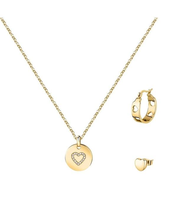 La Petite Story Gold Tone Steel Necklace And Earrings Special Set With White Zircon LPS20ASD02 For Women
La Petite Story Gold Tone Steel Necklace And Earrings Special Set With White Zircon LPS20ASD02 For Women