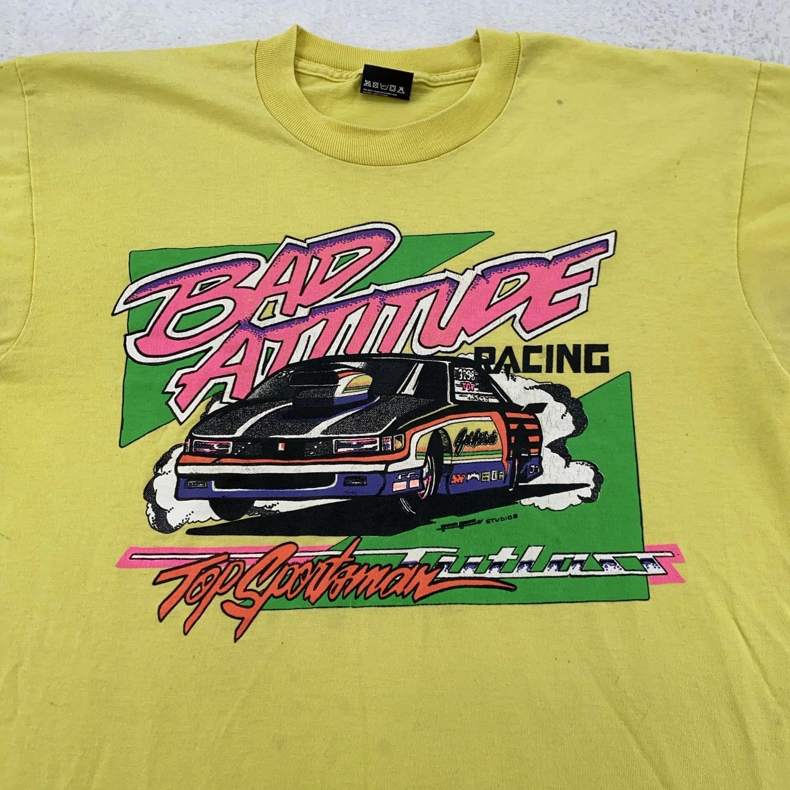 Vintage Bad Attitude Racing Shirt Mens M Yellow Top Sportsman Outlaw 90s USA 2XL
Vintage Bad Attitude Racing Shirt Mens M Yellow Top Sportsman Outlaw 90s USA 2XL