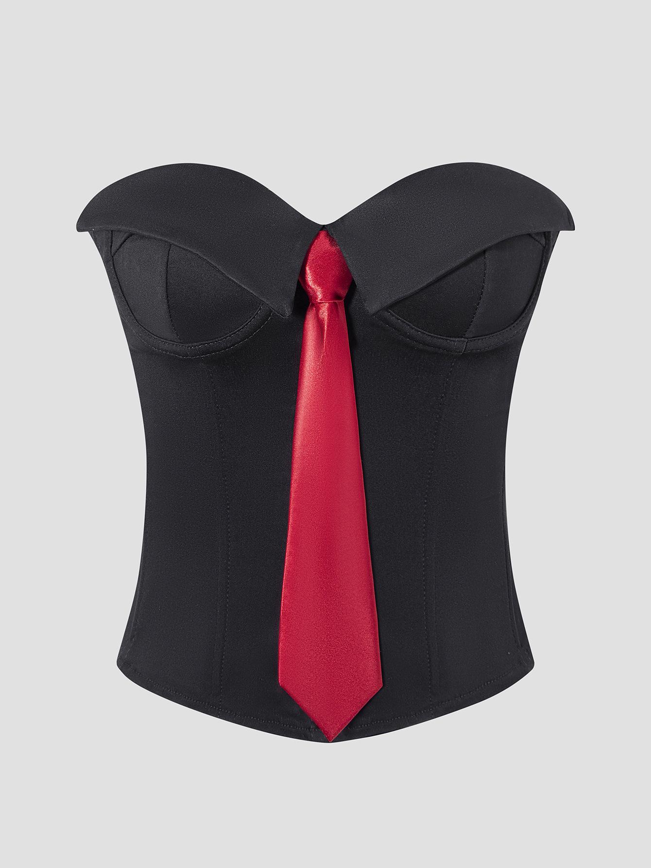 Зарубежный горячий стиль однотонный топ-бандо на косточках с завязками L чёрный
Зарубежный горячий стиль однотонный топ-бандо на косточках с завязками L чёрный