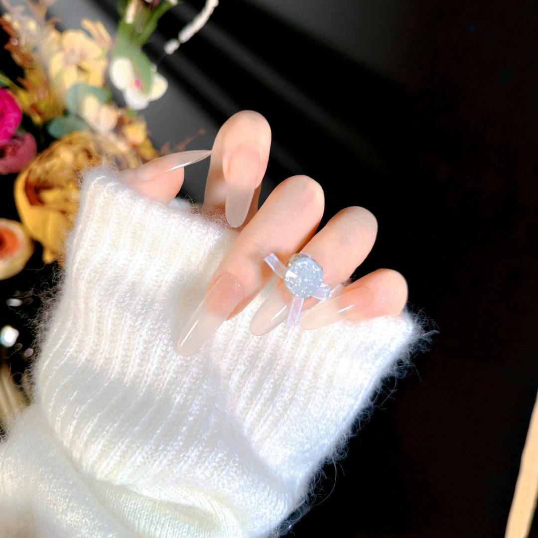 S38 Pure Desire Nude Bow Press-On Nails: 30-Piece Set with Dragon Heart Diamond Art XS size - 10 pieces - bagged
S38 Pure Desire Nude Bow Press-On Nails: 30-Piece Set with Dragon Heart Diamond Art XS size - 10 pieces - bagged