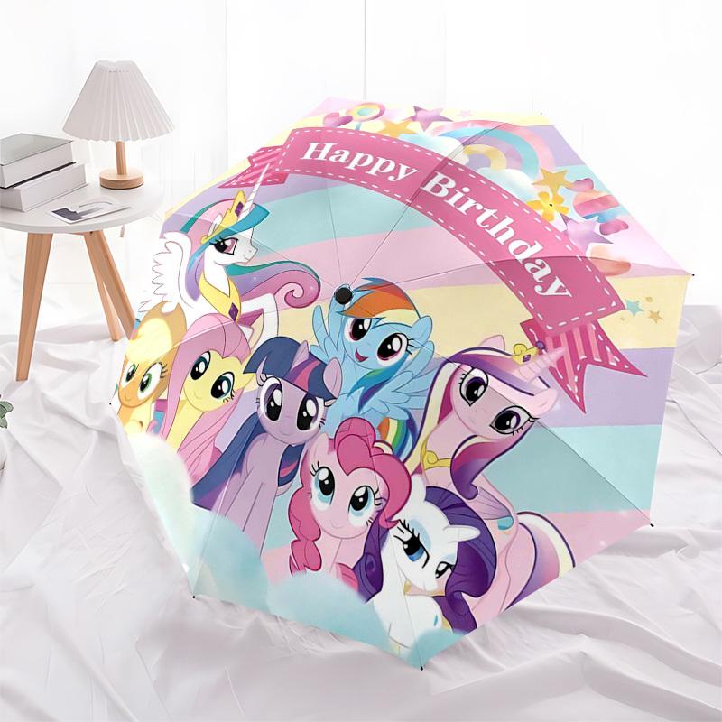1pc My Little Pony Happy Birthday Automatic Folding Umbrella, Portable 3-Fold Design with 8-Bone Iron Frame, Outdoor, Perfect Gift for Fans, Travelers
1pc My Little Pony Happy Birthday Automatic Folding Umbrella, Portable 3-Fold Design with 8-Bone Iron Frame, Outdoor, Perfect Gift for Fans, Travelers