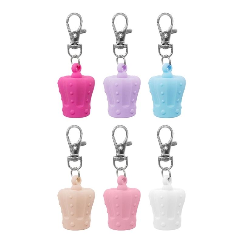 6pc Flexible Silicone Lip Gloss Key Holders With Metal Clasps Compact Design For On The Go
6pc Flexible Silicone Lip Gloss Key Holders With Metal Clasps Compact Design For On The Go