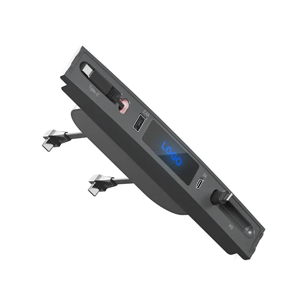Docking Station LED Smart Coupler Station Equipped with Fast Charger Comes with Type C Charging Cables
Docking Station LED Smart Coupler Station Equipped with Fast Charger Comes with Type C Charging Cables
