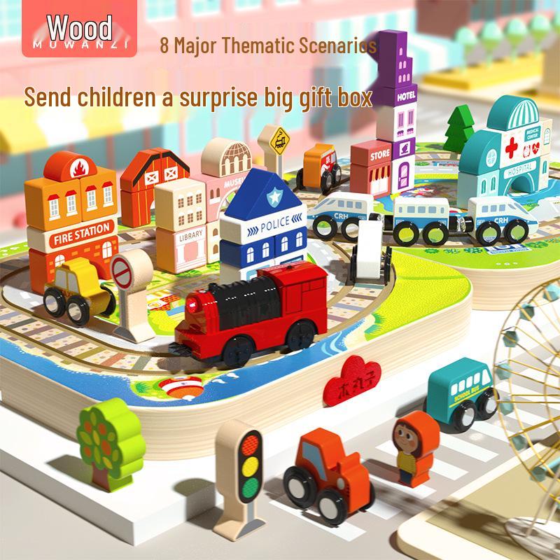 Magnetic Wooden Train Set: Children s Educational Toy with Building Blocks and Electric Track
Magnetic Wooden Train Set: Children s Educational Toy with Building Blocks and Electric Track