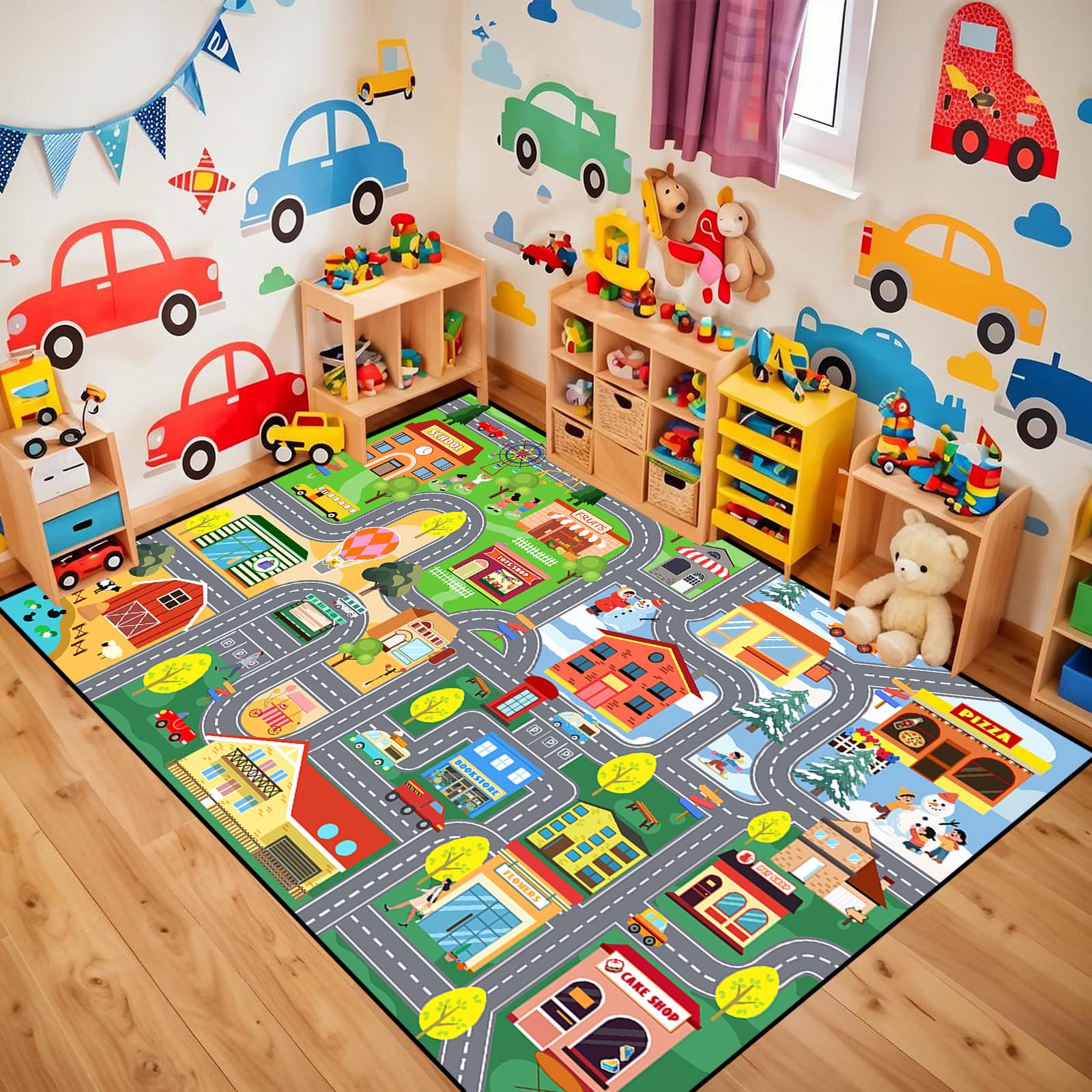 5x7 Feet Car Road Rug for Kids, Educational Play Mat Interactive Car Carpet for Children s Room Floor Decor 60cm x 120cm
5x7 Feet Car Road Rug for Kids, Educational Play Mat Interactive Car Carpet for Children s Room Floor Decor 60cm x 120cm