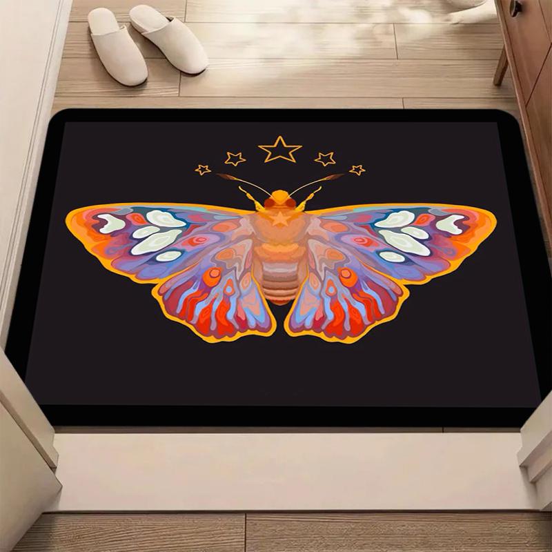 Vibrant Colorful Butterfly & Moth Print Bath Mat Non Slip Soft Washable Floor Carpet for Bathroom Bedroom Entryway Decor 40x60cm
Vibrant Colorful Butterfly & Moth Print Bath Mat Non Slip Soft Washable Floor Carpet for Bathroom Bedroom Entryway Decor 40x60cm