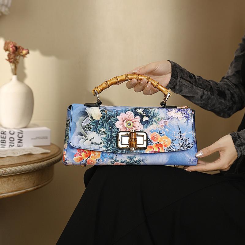 Кожаная сумка Johnature Cheongsam, женская сумка с винтажным принтом, элегантные женские сумки на плечо и через плечо ручной работы синий
Кожаная сумка Johnature Cheongsam, женская сумка с винтажным принтом, элегантные женские сумки на плечо и через плечо ручной работы синий
