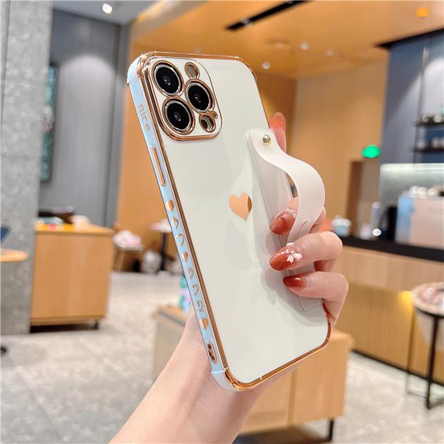 Корейский милый гальванический чехол с ремешком в форме сердца для iPhone 14 13 Mini 12 11 Pro Max X XS XR 7 8 Plus, ударопрочный чехол-подставка For iPhone 12 Mini
Корейский милый гальванический чехол с ремешком в форме сердца для iPhone 14 13 Mini 12 11 Pro Max X XS XR 7 8 Plus, ударопрочный чехол-подставка For iPhone 12 Mini