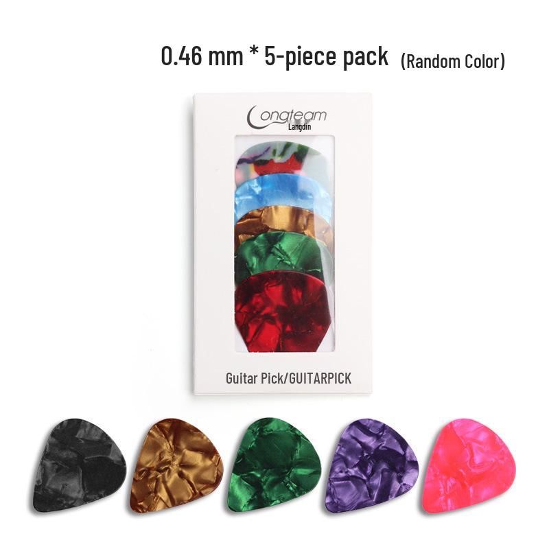5-Piece Guitar Pick Set: 0.46mm, 0.71mm, 0.96mm Thickness for Folk and Electric Guitars Random colors
5-Piece Guitar Pick Set: 0.46mm, 0.71mm, 0.96mm Thickness for Folk and Electric Guitars Random colors