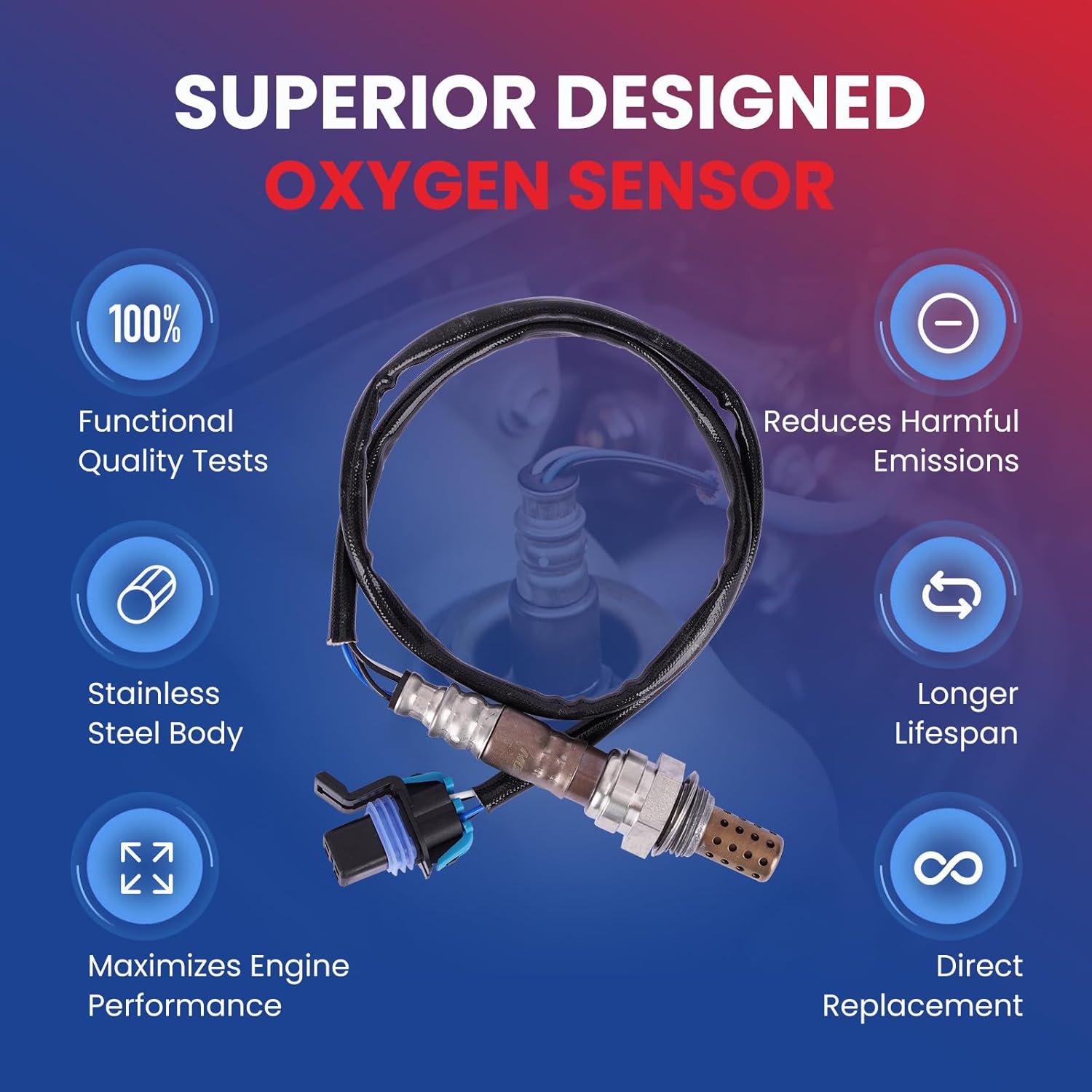 MOCA 234-4066 Downstream Oxygen Sensor Fits 2006-2011 for Chevrolet HHR 2.4L & 2007-2010 for Pontiac G5 2.2L & 2005-2007 for Saturn Ion 2.0L &
MOCA 234-4066 Downstream Oxygen Sensor Fits 2006-2011 for Chevrolet HHR 2.4L & 2007-2010 for Pontiac G5 2.2L & 2005-2007 for Saturn Ion 2.0L &