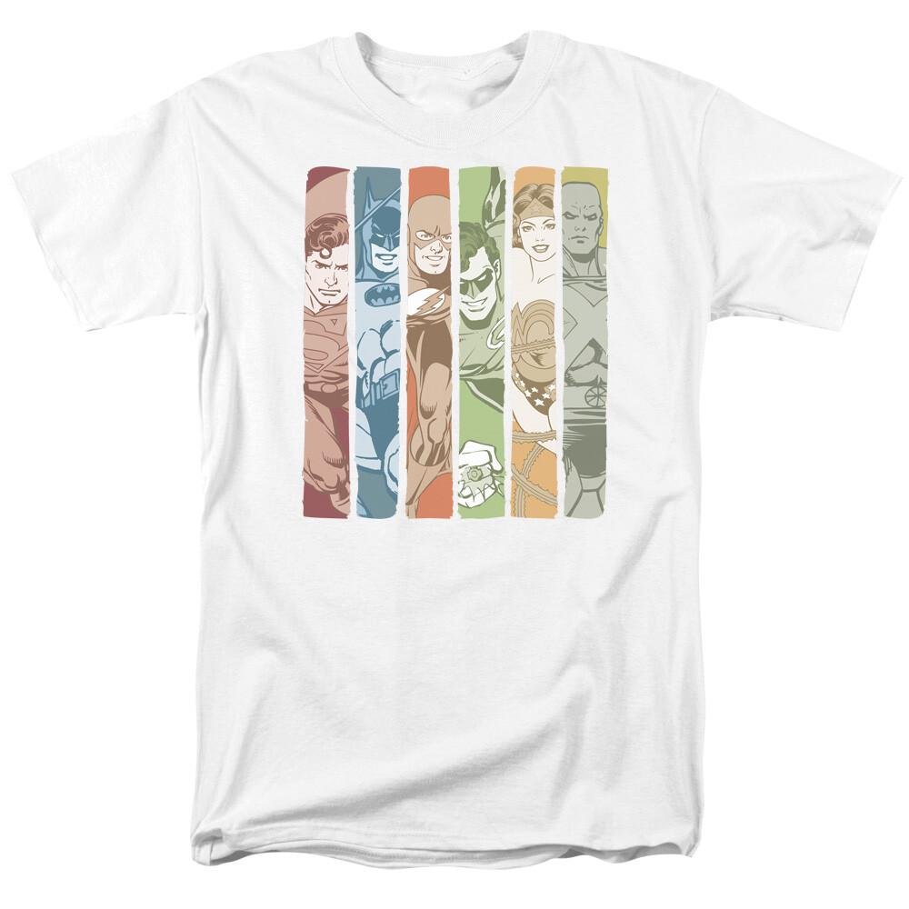 Justice League Columns T Shirt Licensed Comic Book Tee White M
Justice League Columns T Shirt Licensed Comic Book Tee White M