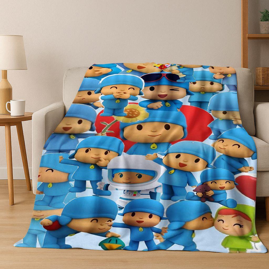 3D P-Pocoyo Elly Pato Cartoon Flannel Blanket Soft Warm Throw Blanket for Bed Bedroom Room Living Room Travel Picnic Kid Gift 75x90cm
3D P-Pocoyo Elly Pato Cartoon Flannel Blanket Soft Warm Throw Blanket for Bed Bedroom Room Living Room Travel Picnic Kid Gift 75x90cm