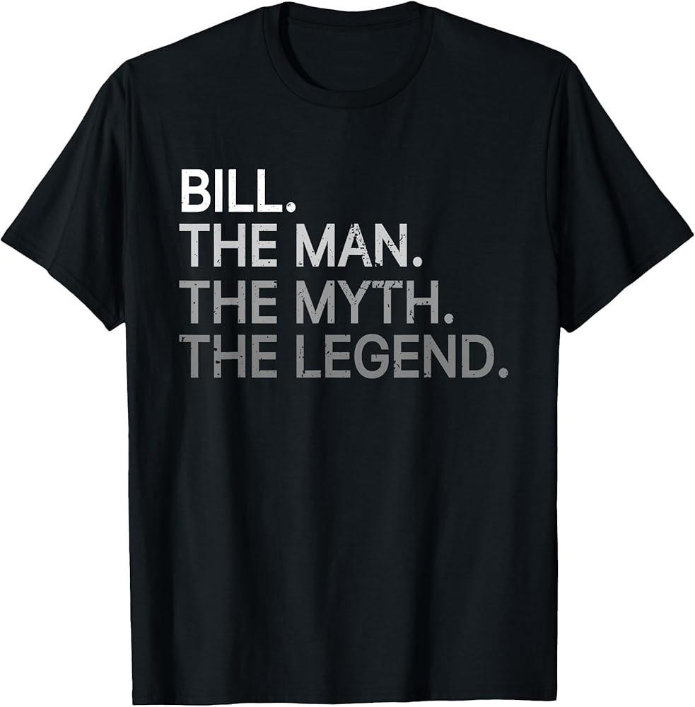 Funny Pops Shirt for Grandpa or Dad Bill the Man the Myth TShirt Unisex T-Shirt XXXXL
Funny Pops Shirt for Grandpa or Dad Bill the Man the Myth TShirt Unisex T-Shirt XXXXL