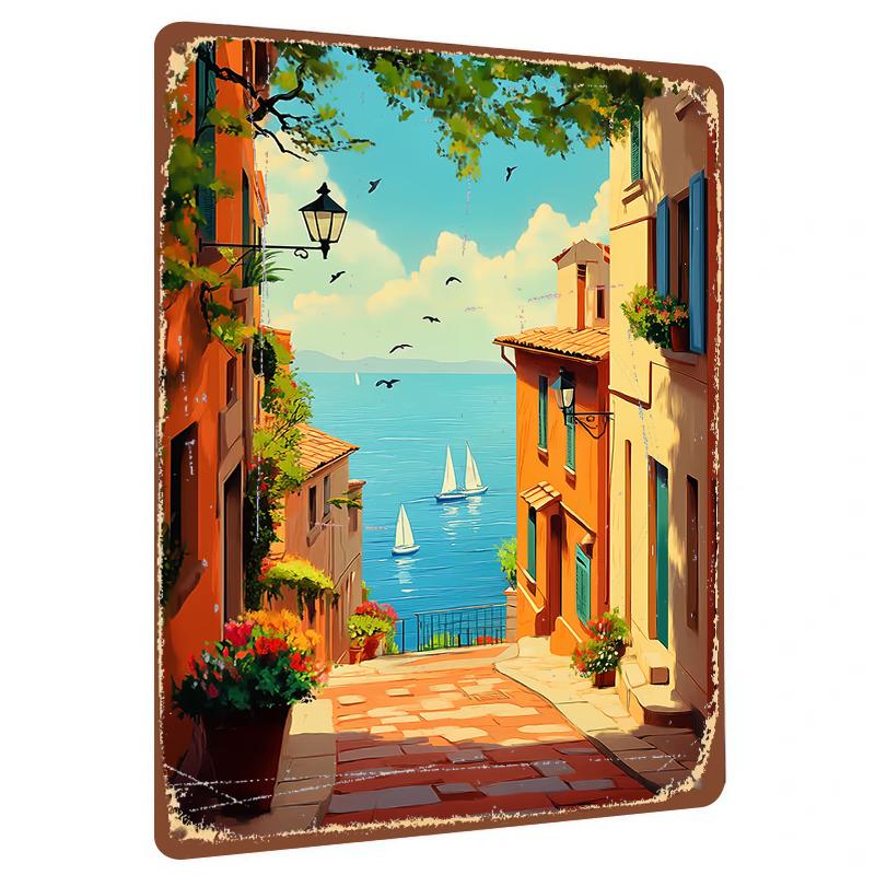 Mediterranean Style Street Iron Painting European Retro Architecture Decorative Wall Art for Living Room 20x30cm(7.8x11.8inch)
Mediterranean Style Street Iron Painting European Retro Architecture Decorative Wall Art for Living Room 20x30cm(7.8x11.8inch)