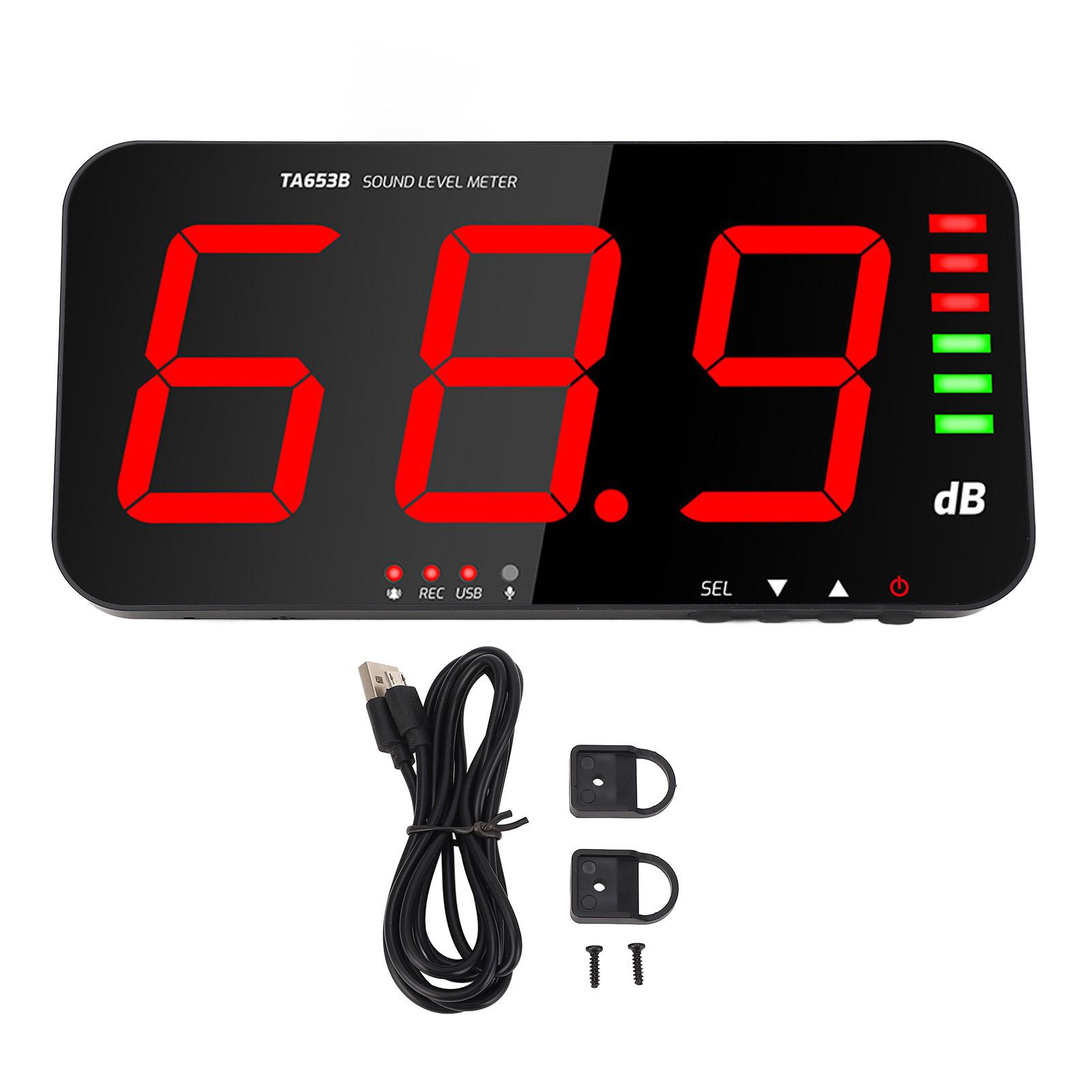Decibel Meter Recorder Wall Mount Noise Sound Level Measuring Set Large Screen Industrial Use
Decibel Meter Recorder Wall Mount Noise Sound Level Measuring Set Large Screen Industrial Use