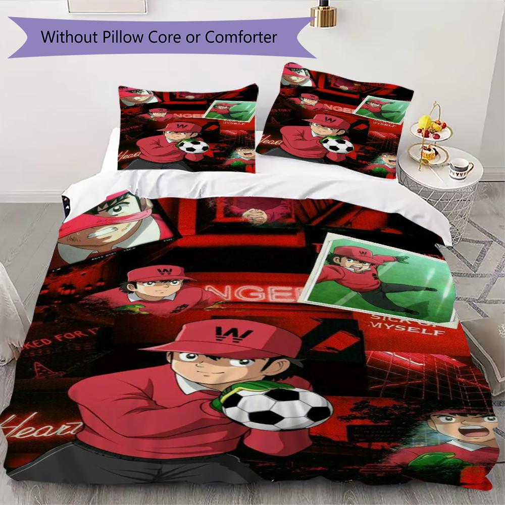 Captain Tsubasa Pattern Bedding uilt Set uilt Cover Pillowcase Home Decoration Birthday Gift (1 * duvet cover + 2 * pillowcase without core) 135x200cm
Captain Tsubasa Pattern Bedding uilt Set uilt Cover Pillowcase Home Decoration Birthday Gift (1 * duvet cover + 2 * pillowcase without core) 135x200cm