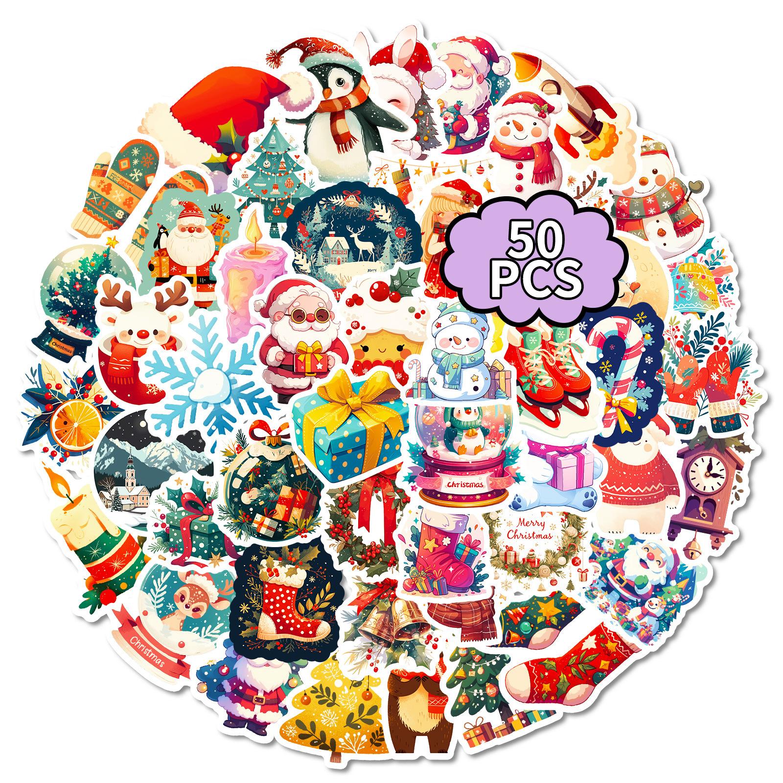 50 Christmas Themed Pendants Cartoon Graffiti Stickers Santa Elk Decorative Stickers
50 Christmas Themed Pendants Cartoon Graffiti Stickers Santa Elk Decorative Stickers