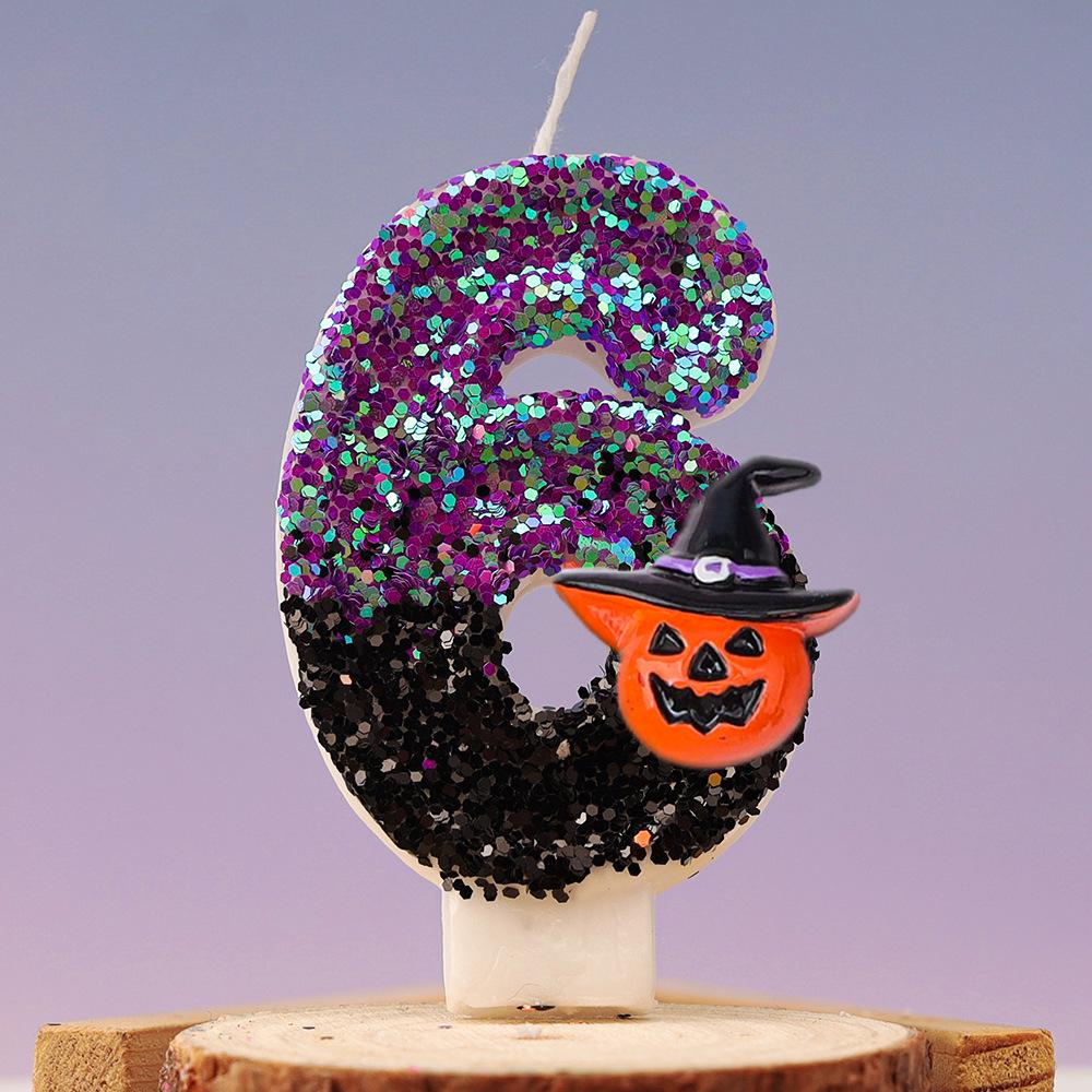Halloween Birthday Candles Autumn Halloween Theme Party Decoration Black Pumpkin Glitter Birthday Number Candle for Kids
Halloween Birthday Candles Autumn Halloween Theme Party Decoration Black Pumpkin Glitter Birthday Number Candle for Kids